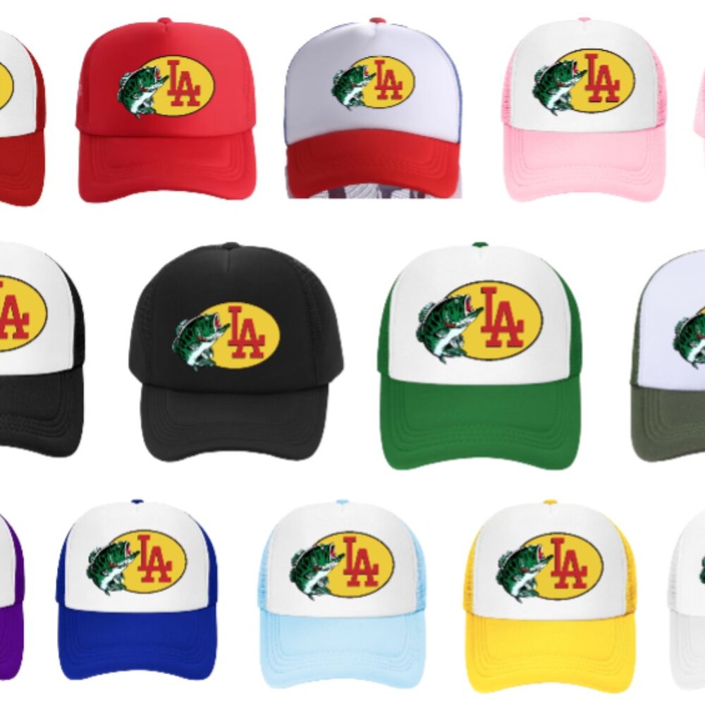Los Angeles Hat Adjustable Snapback Trucker Hat Fishing Hat Outdoors Hat LA
